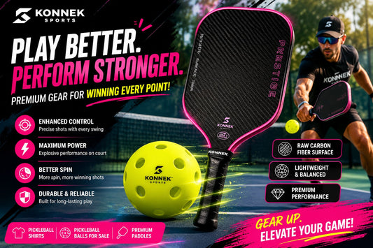 Carbon paddle pickleball for improved control and power