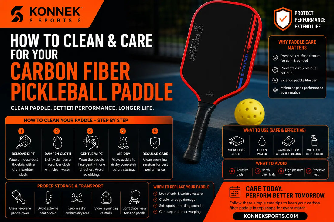 How To Clean And Care For Your Carbon Fiber Pickleball Paddle