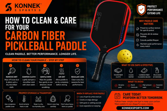 How To Clean And Care For Your Carbon Fiber Pickleball Paddle