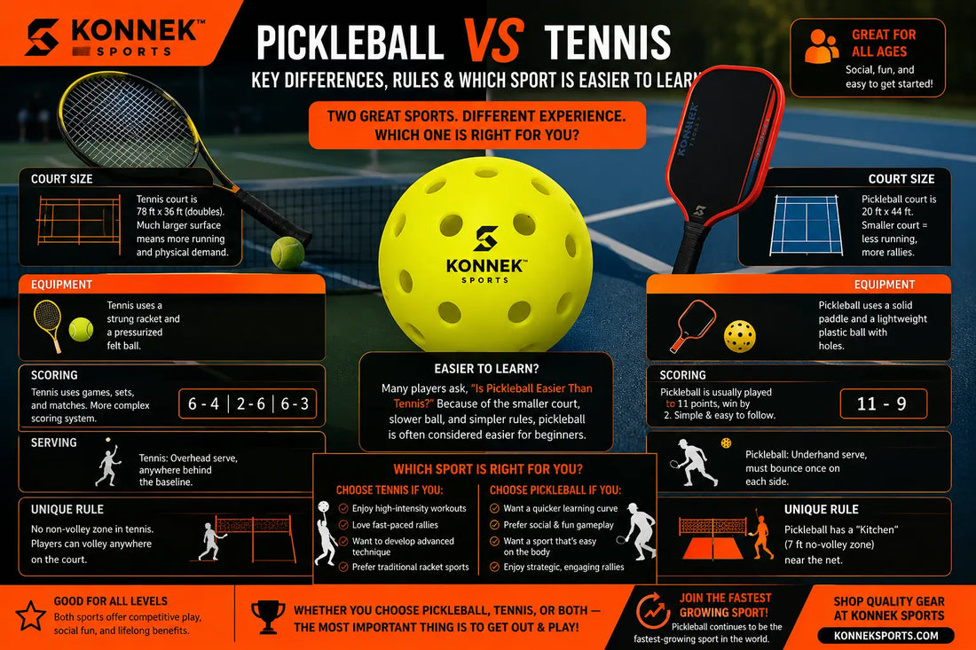Pickleball Vs Tennis: Key Differences, Rules & Which Sport Is Easier To Learn
