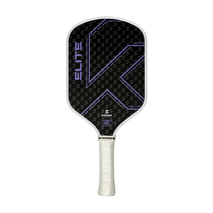 Elite Pickleball paddle with black and purple design